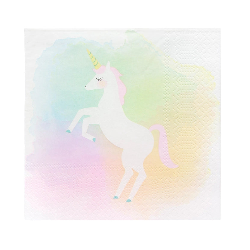 Pastel Unicorn Napkins - 20 Pack