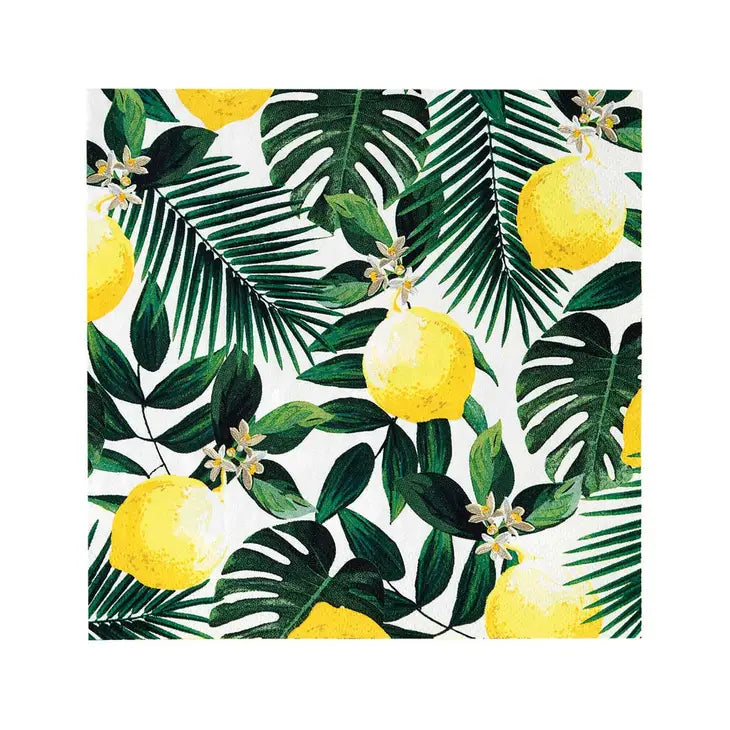 Tropical Lemon Napkins - 20 Pack