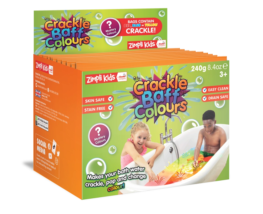 Sensory Diy Colourful Crackle Baff Colour Foil Bag Bath Toy