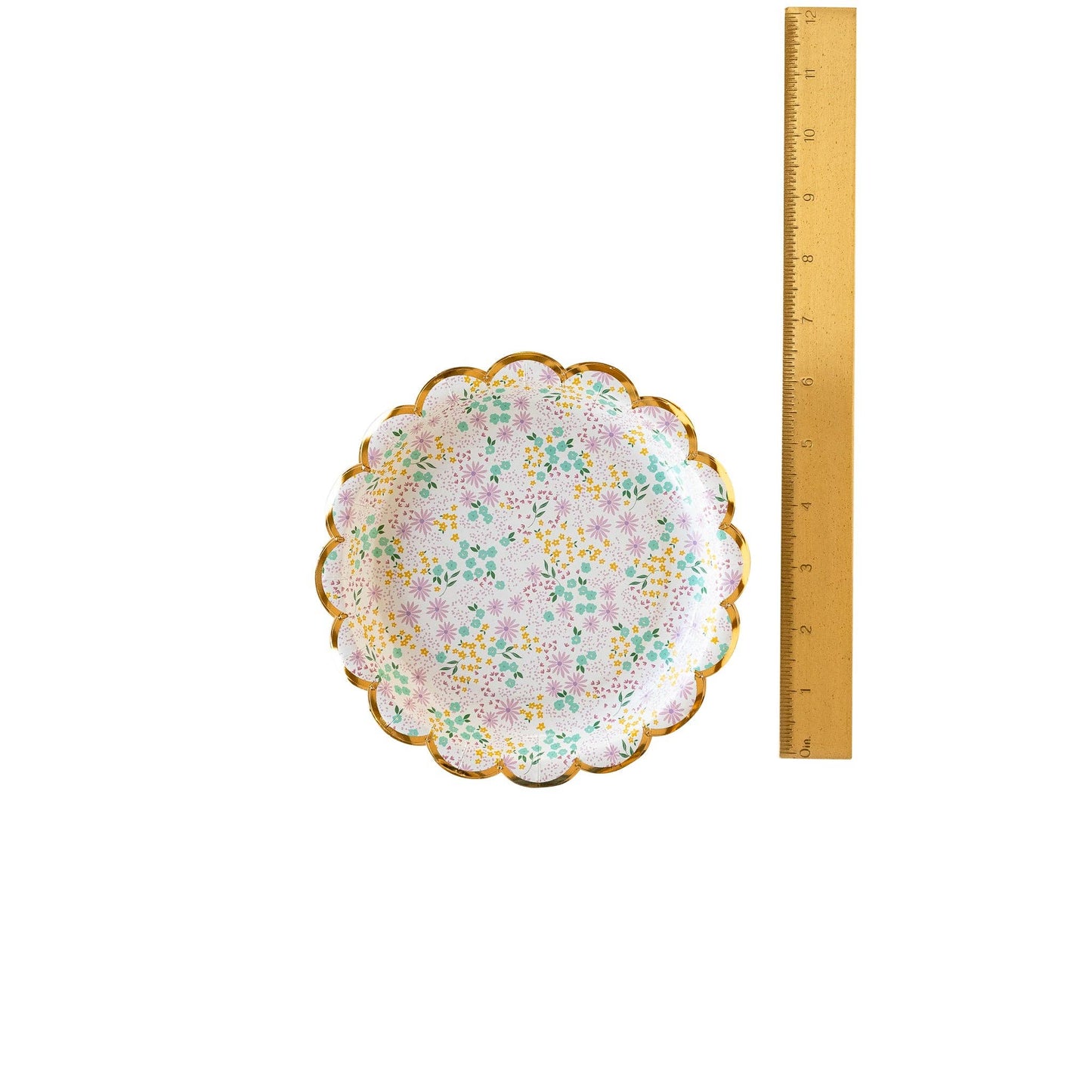 My Mind’s Eye - PGB943 - Ditsy Floral Round Scallop 7" Plate