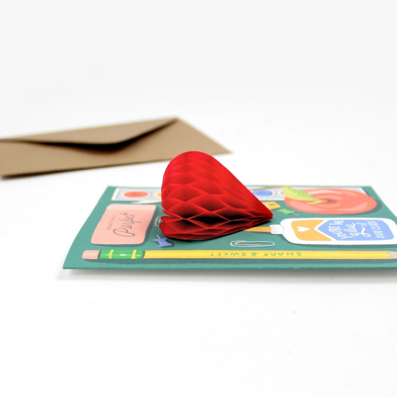 Pop-Up Teacher Supplies - Teacher Card