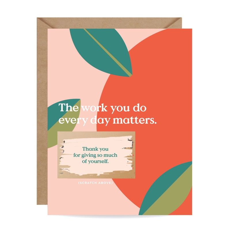 Scratch-Off Teacher Thank You Card