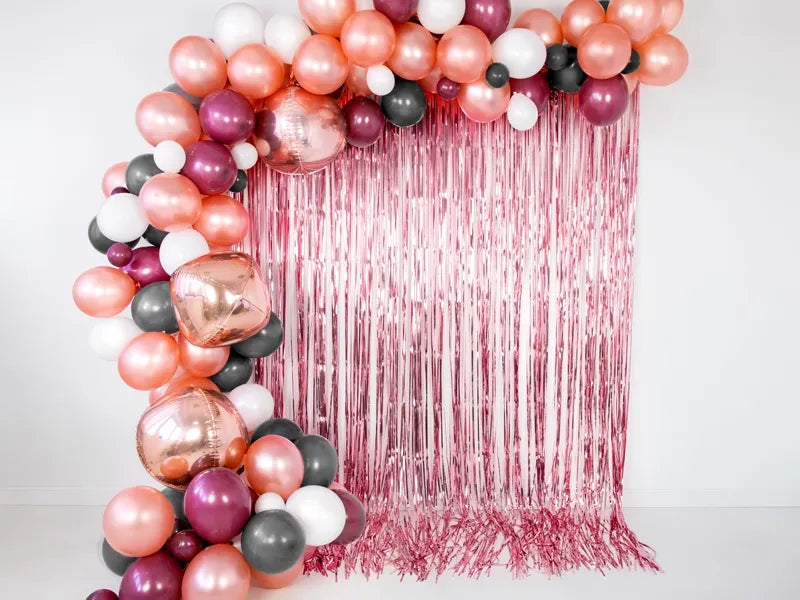 Party curtain, rose gold, 90x250cm