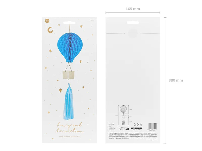 Honeycomb Air balloon, blue