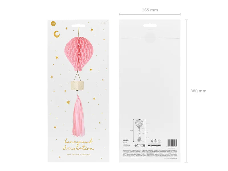 Honeycomb Air balloon, pink