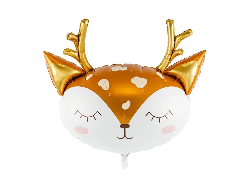 Foil Balloon Deer, 73x64cm, mix