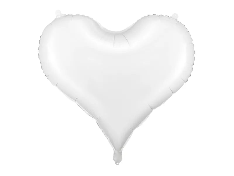 Foil balloon Heart, 75x64,5 cm, white