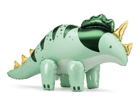 Foil balloon Triceratops, 101 x 60.5cm, green