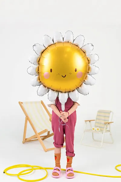 Ballon en aluminium Soleil, 90 cm, mélange