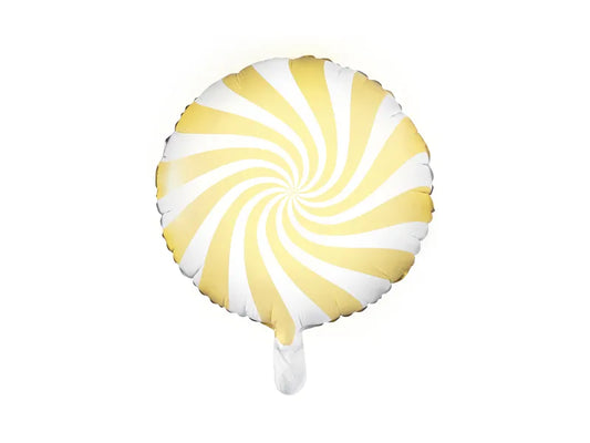 Foil balloon Candy, 35cm, light yellow