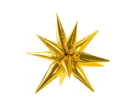 Foil balloon Star 3D, 70cm, gold