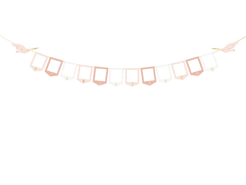 Photo frame garland - Stork, 10.5x15 cm, mix