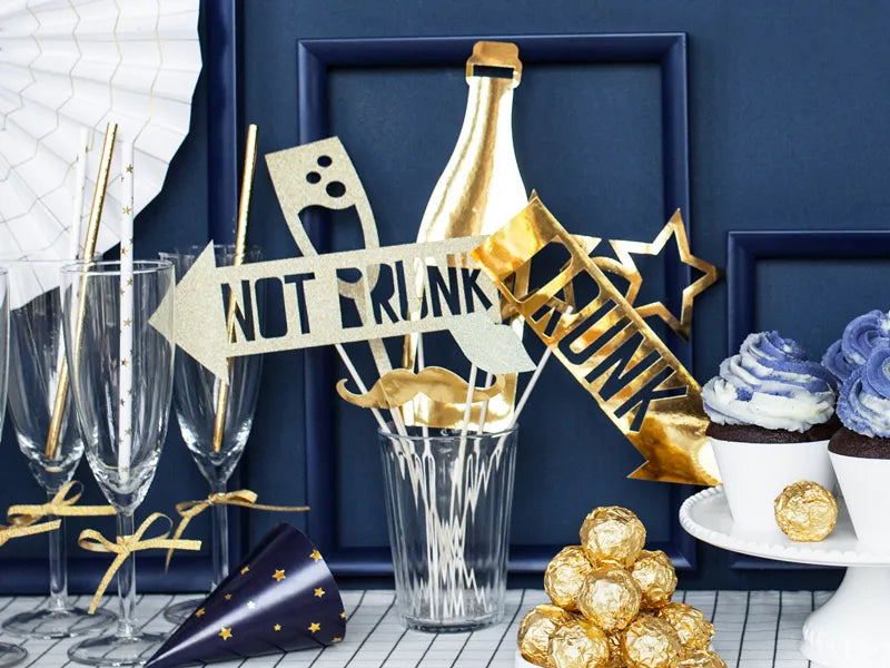 Photo props Let's Celebrate, mix, gold