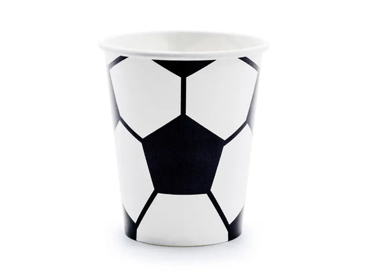 Paper cups Football, mix, 260 ml