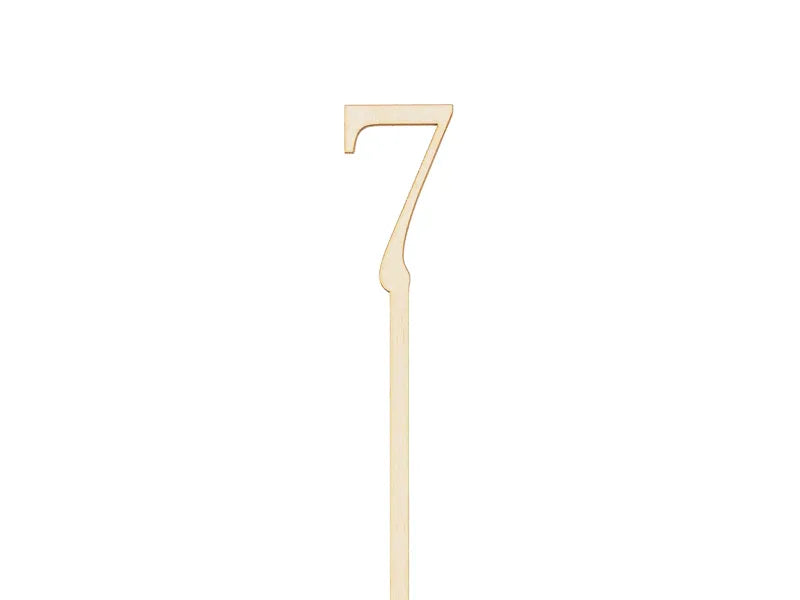 Wooden table numbers 1 - 10, 25 cm