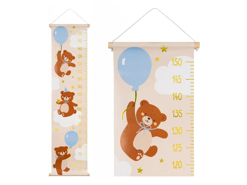 Height measurement for a wall Bear, mix, 24x100cm