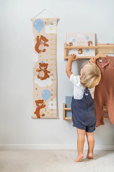 Height measurement for a wall Bear, mix, 24x100cm