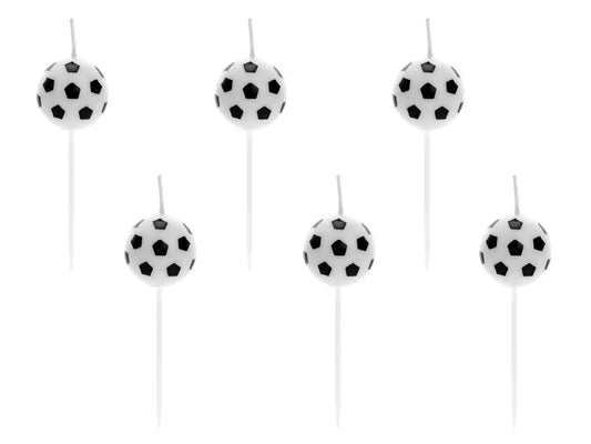 Birthday candles Soccer Balls, 2.5cm