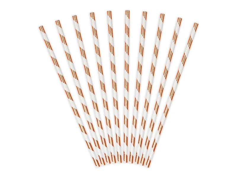 Paper Straws, light rose gold, 19.5cm