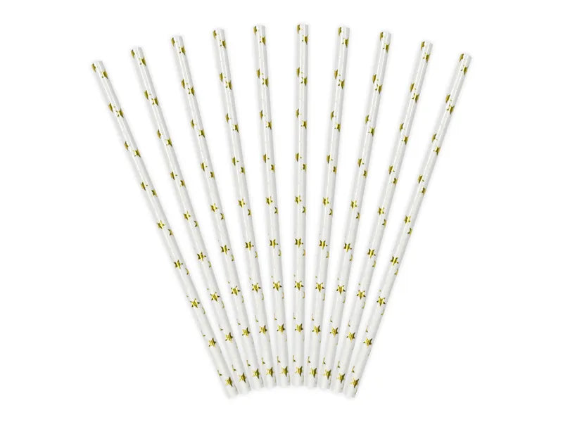 Paper Straws, gold, 19.5cm