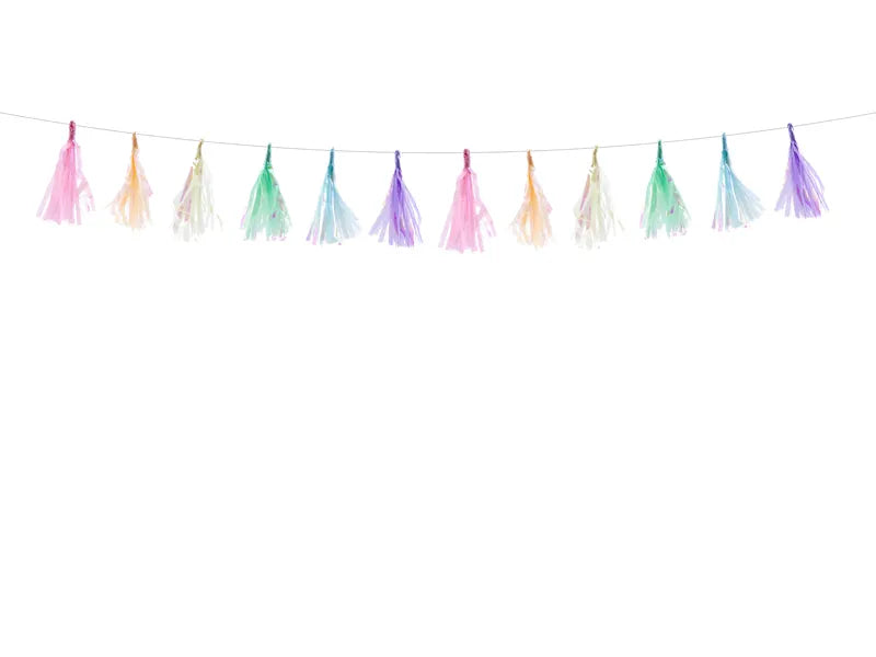 Tassel garland, mix, 1.2m