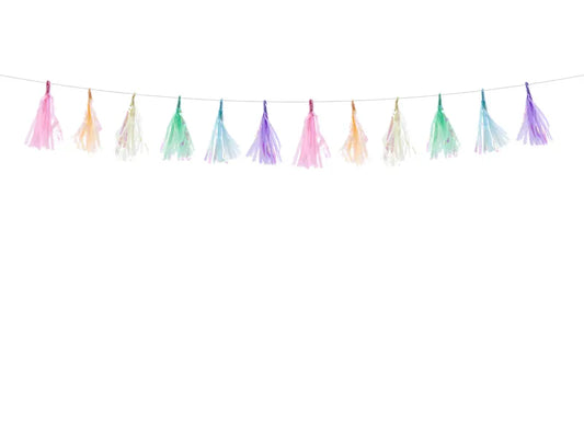 Tassel garland, mix, 1.2m