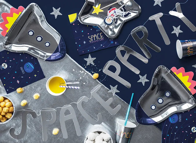 Paper plates Space Party - Rocket