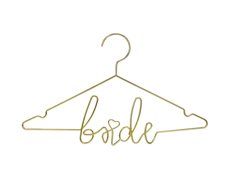 Metal hanger Bride, gold, 45x27cm