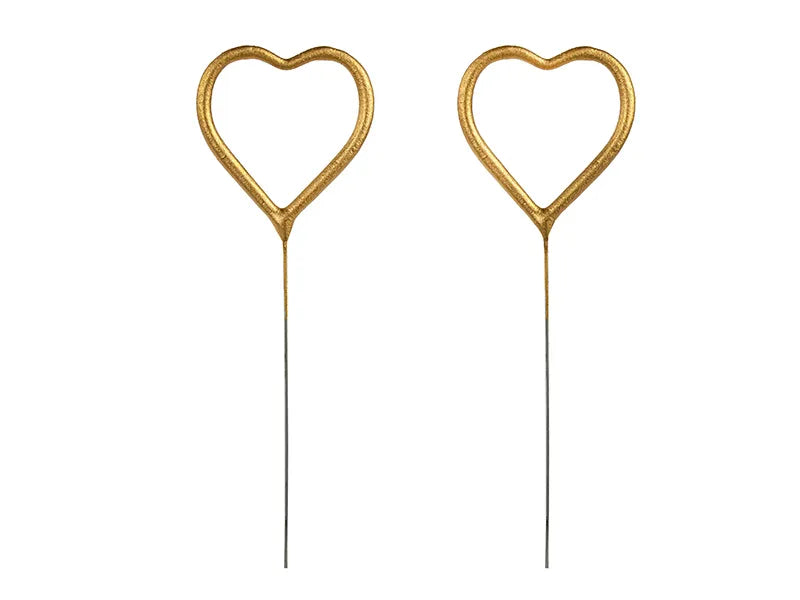 Sparklers Heart, gold, 16.5cm