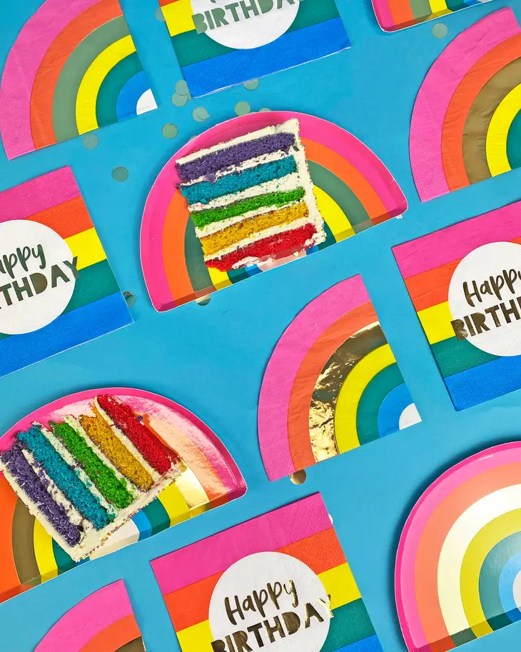 Rainbow Shaped Napkins - 16 Pack