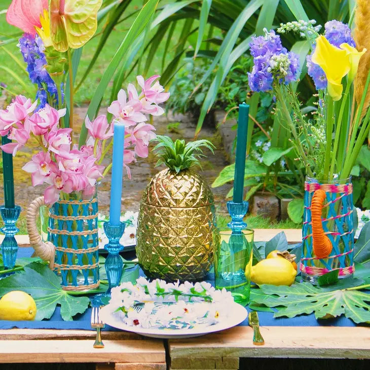 Gold Pineapple Ice Bucket with Lid