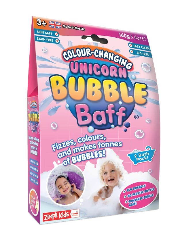 Kids Sls Free Colour Changing Powder Unicorn Bubble Bath