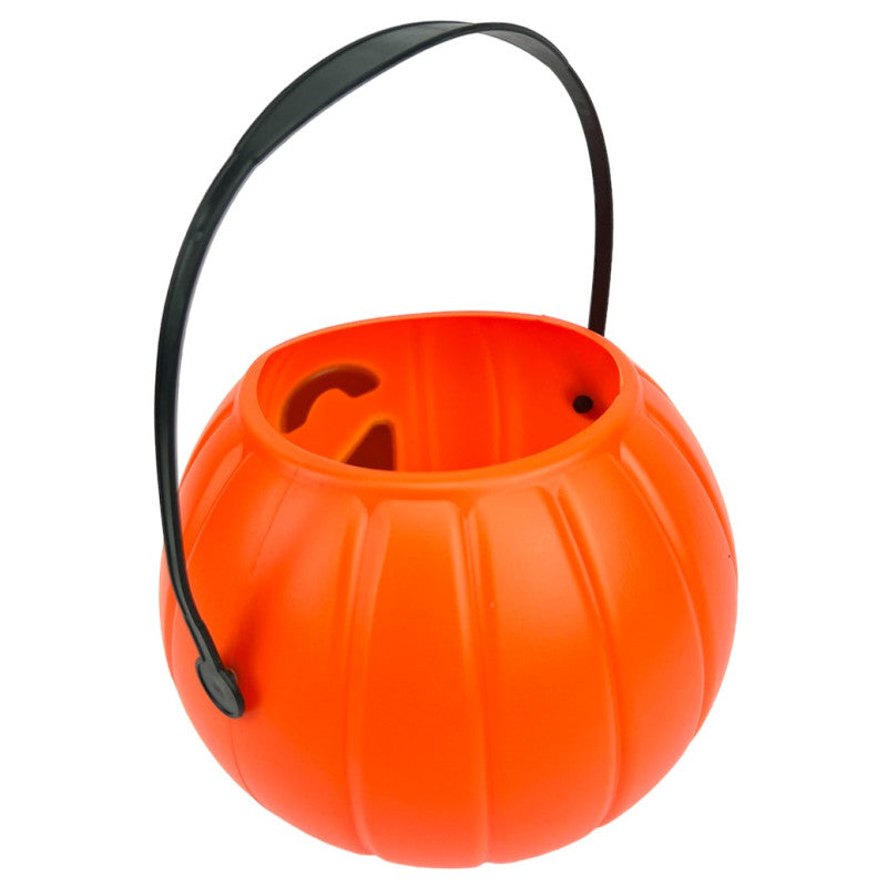 Pumpkin Basket plastic LED