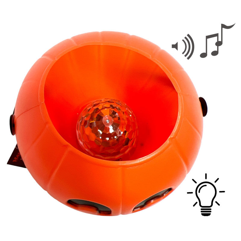 Pumpkin Basket plastic LED