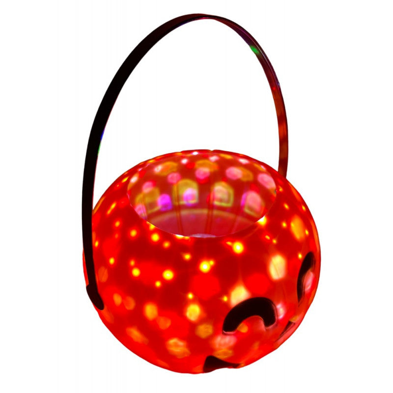 Pumpkin Basket plastic LED