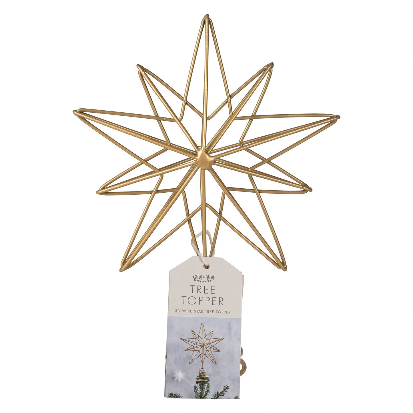 Gold Christmas Tree Star Topper