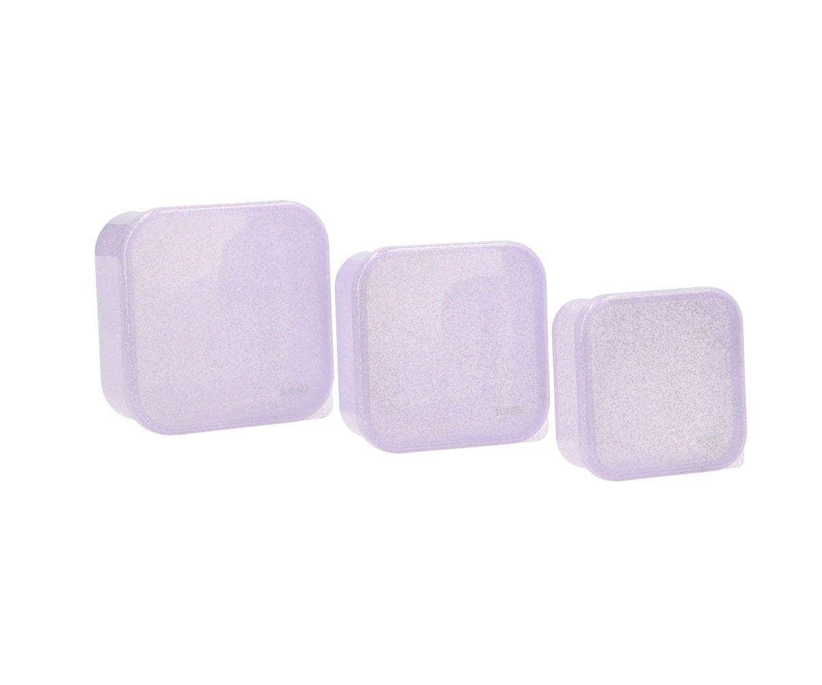 Tutete - 3 Lunch Boxes Glitter Lilac