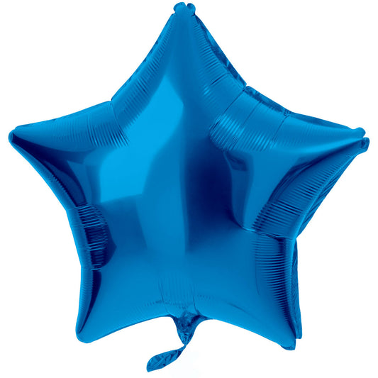 Foil Balloon Star-shaped Blue - 45 cm