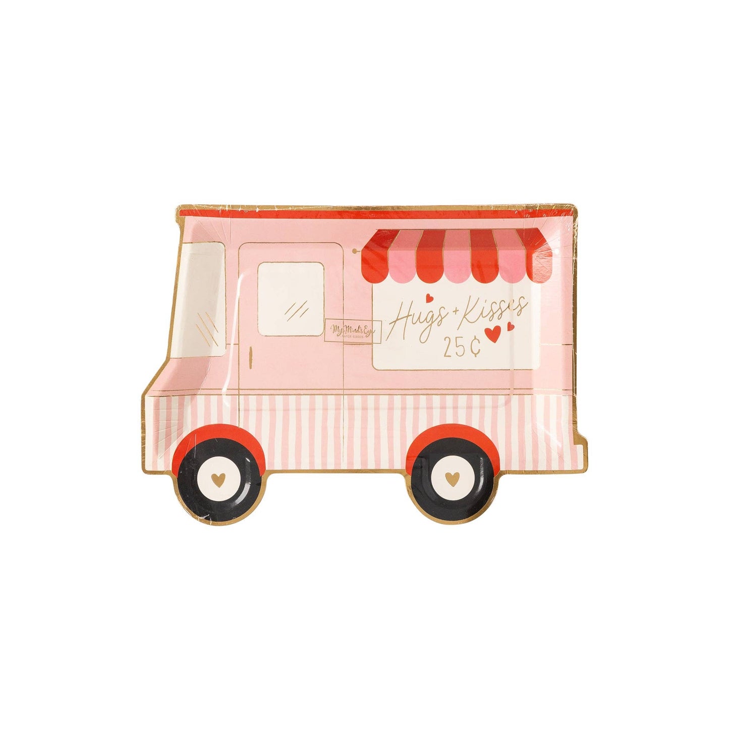 My Mind’s Eye - Valentine Truck Shaped Disposable Plate