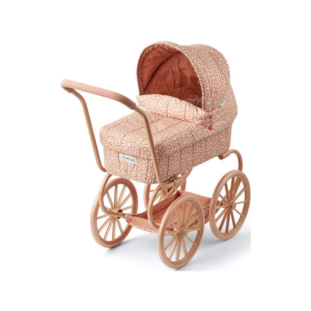 Doll pram - Adaline Peach Mini Leo Tuscany Rose