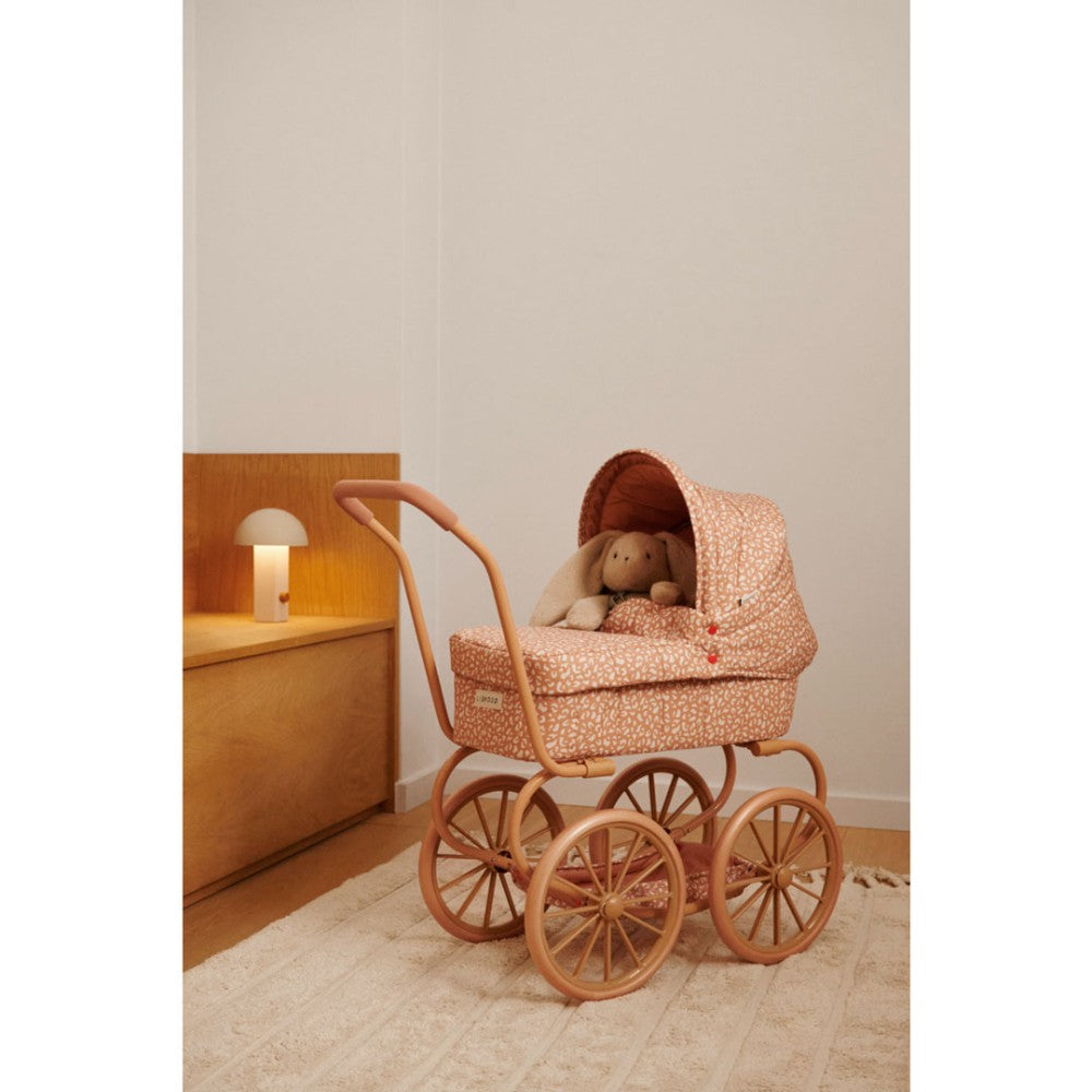 Doll pram - Adaline Peach Mini Leo Tuscany Rose