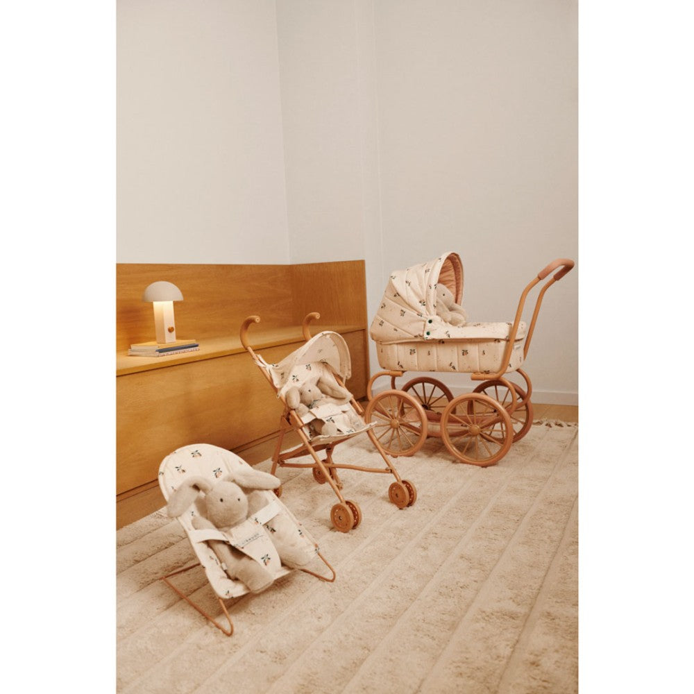 Doll pram - Adaline Peach Mini Leo Tuscany Rose