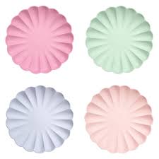 Multicolor compostable plates L