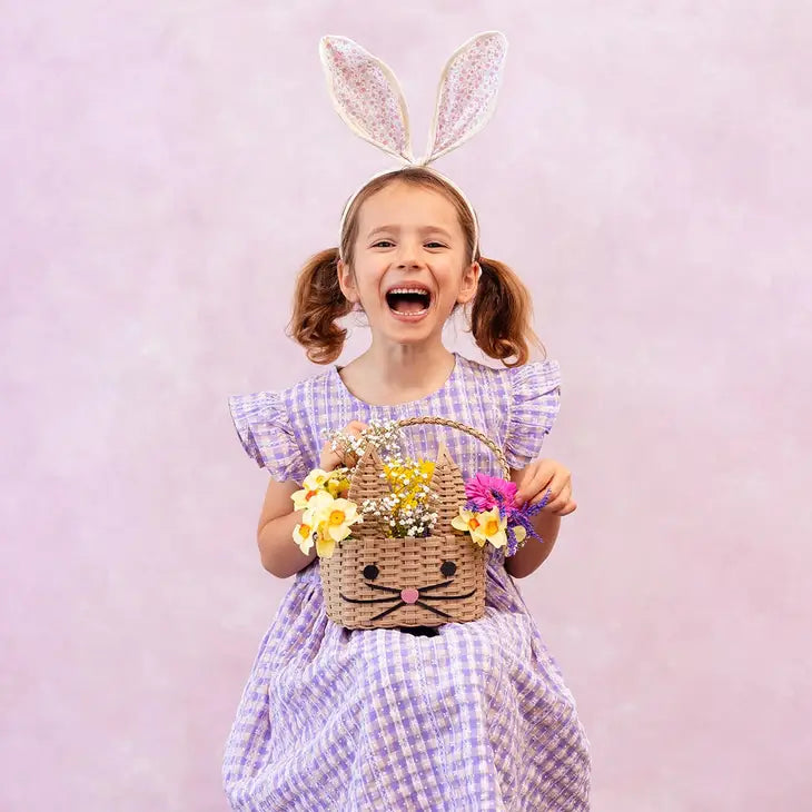 Floral Easter Bunny Ears Headband