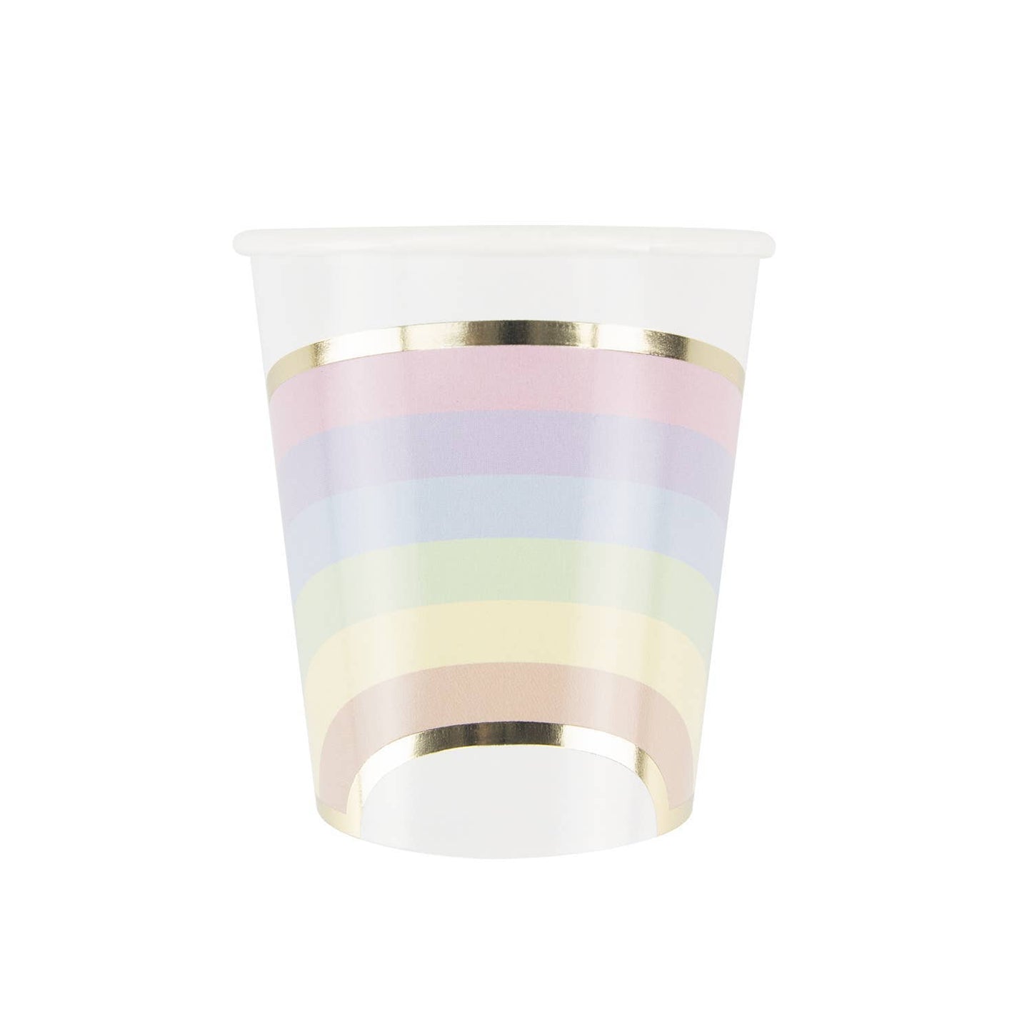 200ML RAINBOW PASTEL CUPS X 8