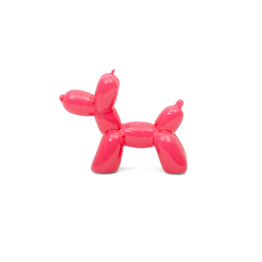 Magenta Balloon Dog Candle - Hand Painted Hf