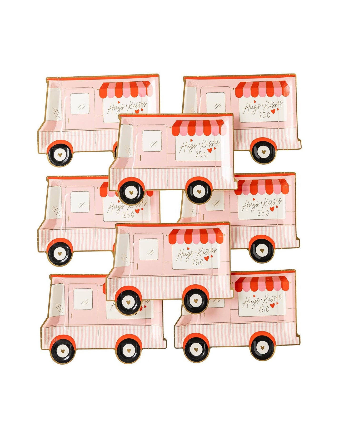 My Mind’s Eye - Valentine Truck Shaped Disposable Plate