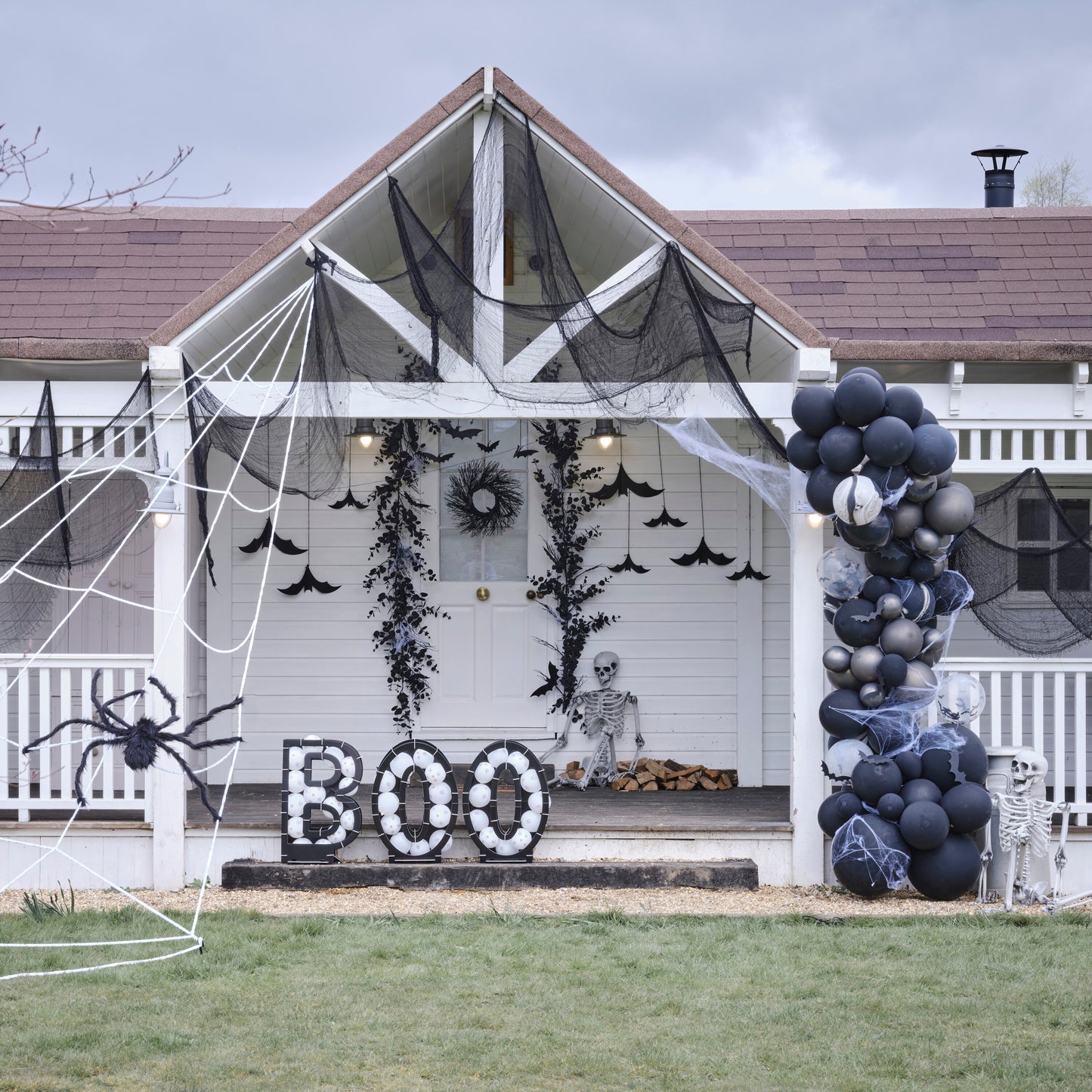 Black Fabric Halloween Net