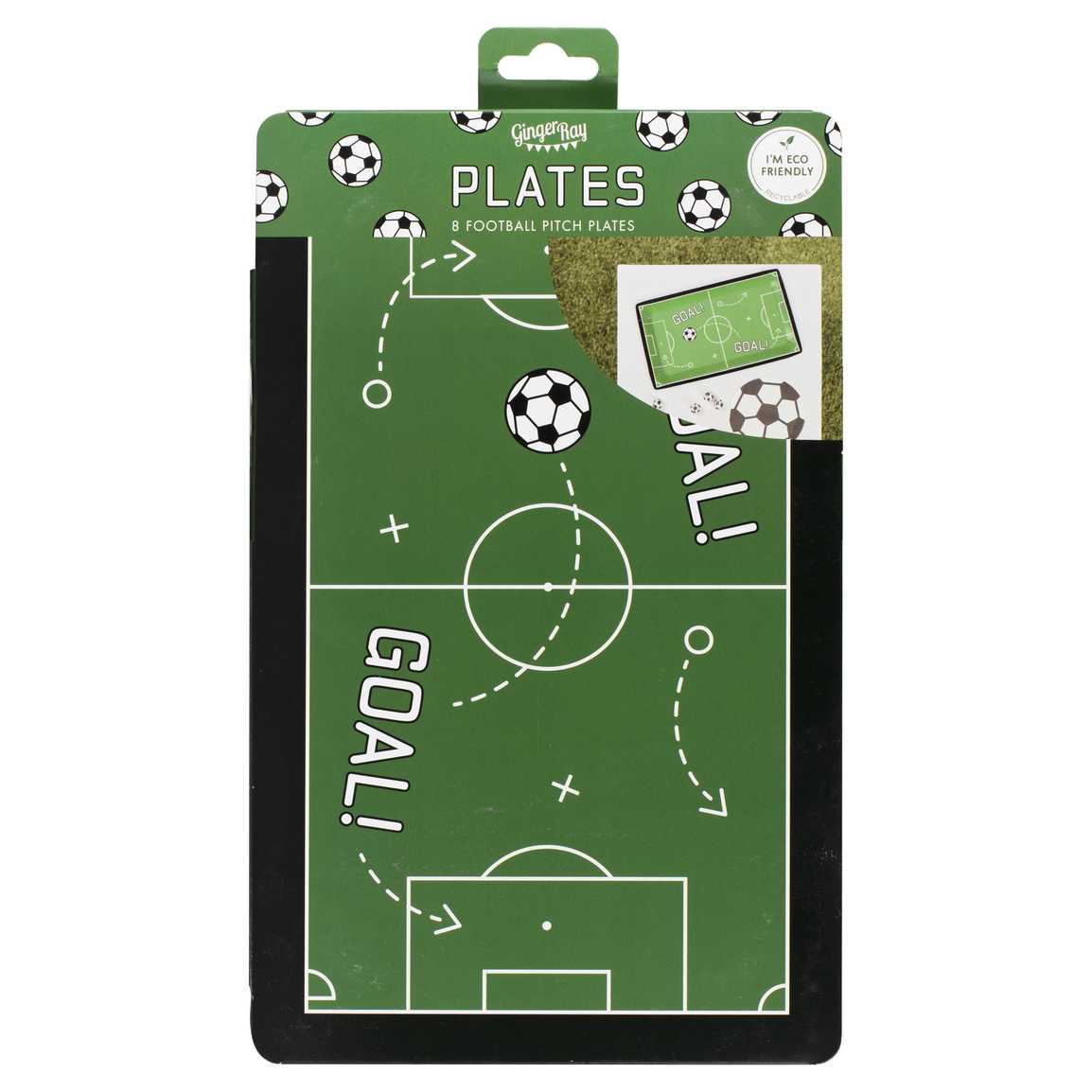 Assiettes En Carton Terrain De Football 