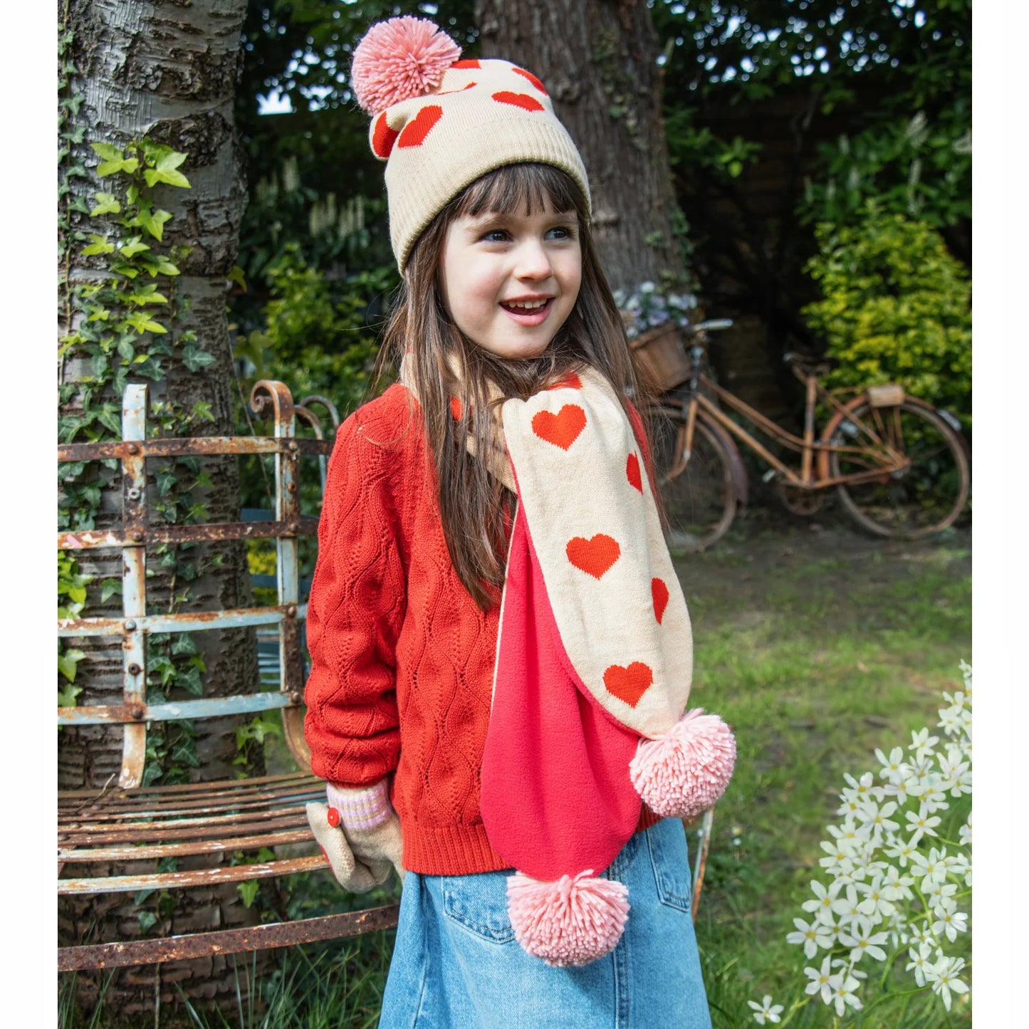 Sweetheart Knitted Hat 3-6 years